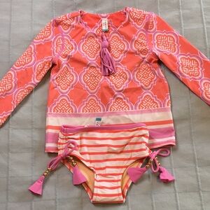 CABANA LIFE | Toddler Rashguard Swimsuit Set Size 2T